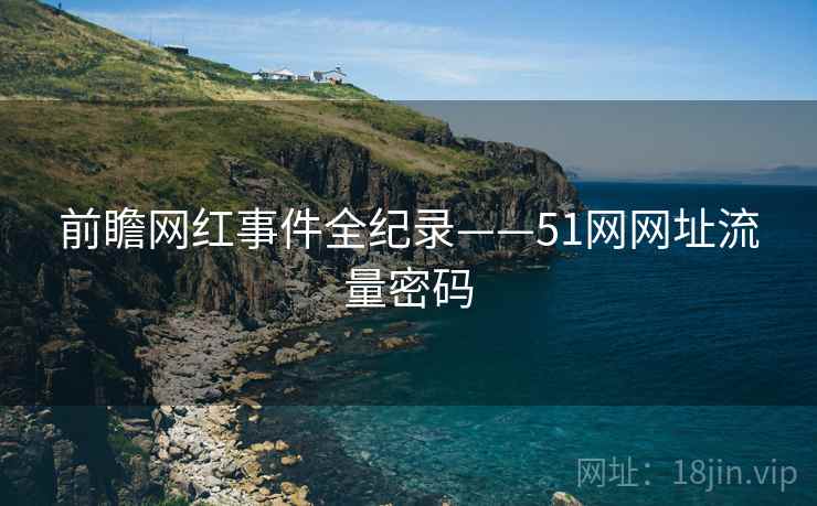 前瞻网红事件全纪录——51网网址流量密码