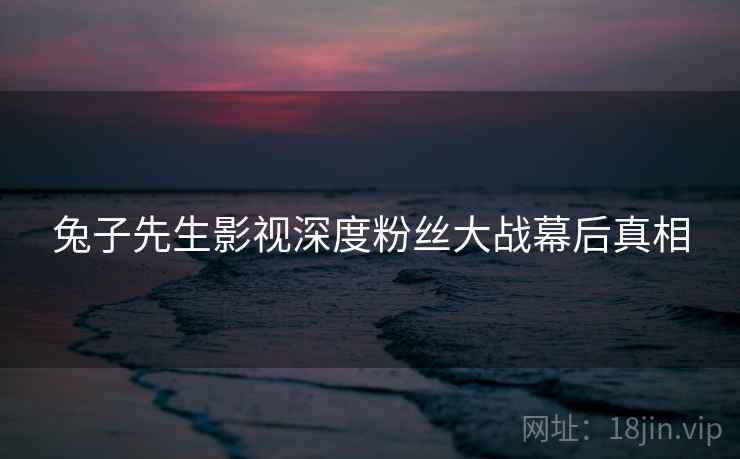 兔子先生影视深度粉丝大战幕后真相