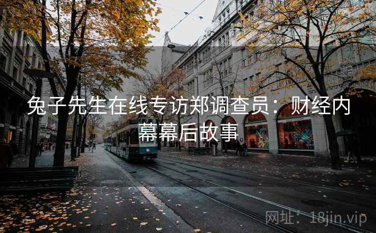 兔子先生在线专访郑调查员：财经内幕幕后故事