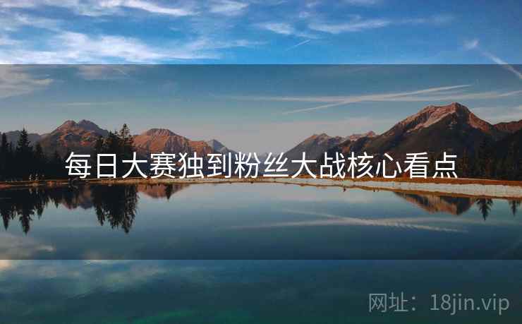 每日大赛独到粉丝大战核心看点