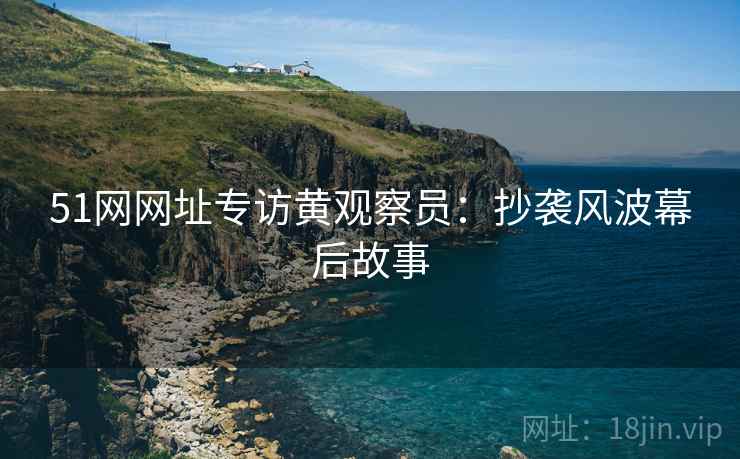 51网网址专访黄观察员：抄袭风波幕后故事
