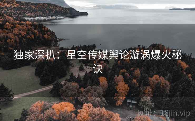 独家深扒：星空传媒舆论漩涡爆火秘诀