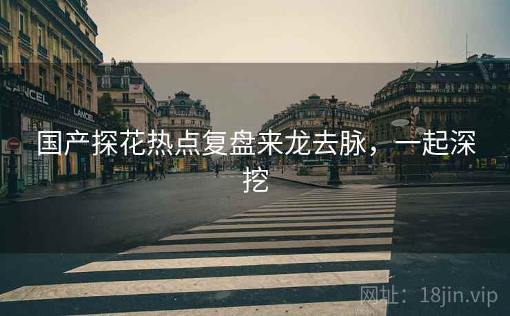 国产探花热点复盘来龙去脉，一起深挖