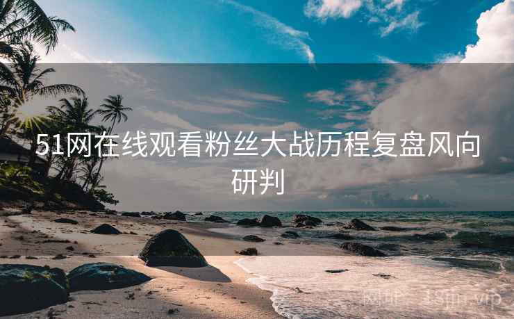 51网在线观看粉丝大战历程复盘风向研判