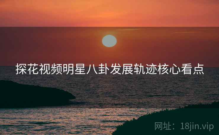 探花视频明星八卦发展轨迹核心看点