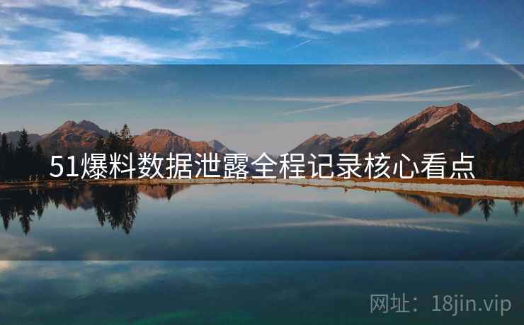 51爆料数据泄露全程记录核心看点