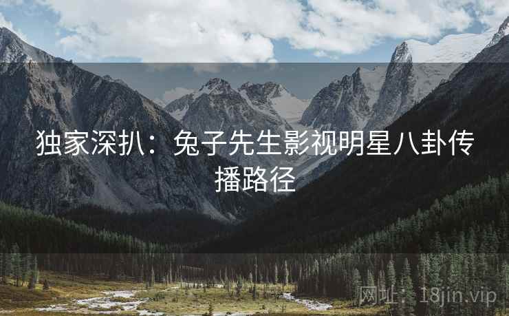 独家深扒：兔子先生影视明星八卦传播路径