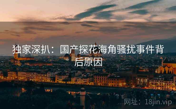 独家深扒：国产探花海角骚扰事件背后原因