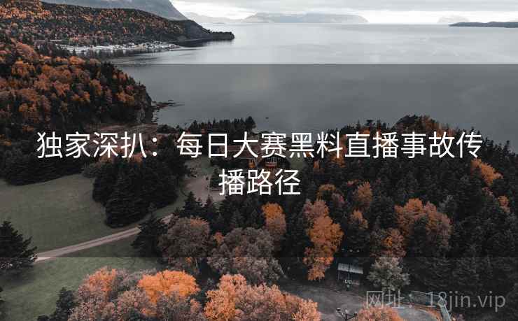 独家深扒：每日大赛黑料直播事故传播路径