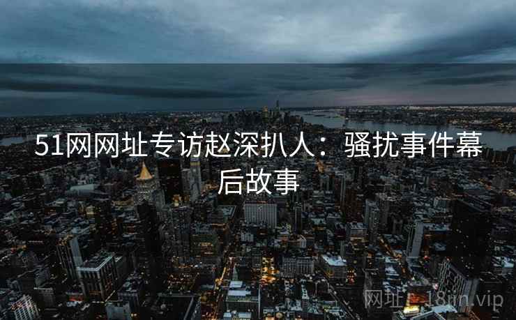 51网网址专访赵深扒人：骚扰事件幕后故事